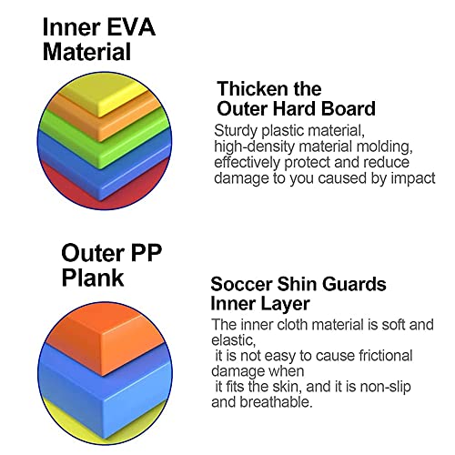 Soccer Shin Guards, 2 Pair Lightweight And Breathable Shin Guard Sleeves Adults And Kids, Calf Protective Gear Shin Guards For Youth Men & Women #TOP2