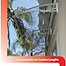 ADVANING DA4731-PWS1N PN Series, Crystal Polycarbonate Door/Window Awning Ideal for Rain, Snow and UV Protection, 47