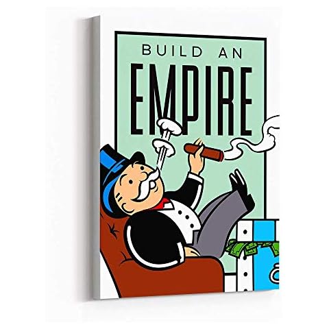 Inktuitive 'Build an Empire' Inspirational Wall Decor for Office/Home - Framed Canvas Inspirational Wall Art with High Resolution Print, Motivational Wall Art for Office/Home 40x30 in Cover