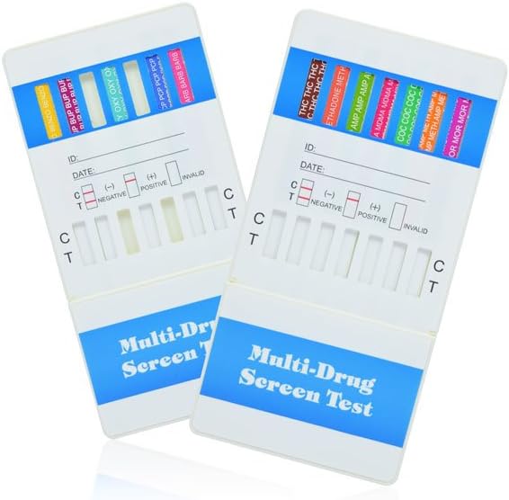 Drug Test Dip Card, 12 Panel, One-Step Screening Device-CLIA Waived, FSCDIP13124 (Box of 25)