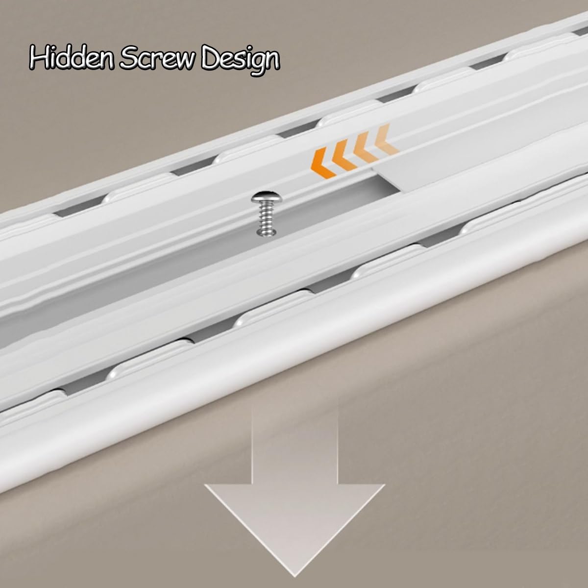 Riel De Cortina Doble Techo Barra De Aluminio Decorativa Para Sala De Estar Guía Deslizante Silencio Polea Con Hoja De Acero Guía Invisible Carril Para Divisor De Habitación(Bla