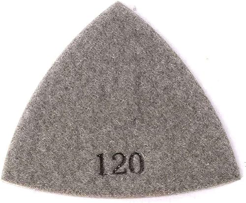 Miniatura 2 de MaxLLTo Reemplazo 120 Grit Electroplated Diamond Triangular Pulido Pad para Herramientas Oscilantes para Diamante Especialidad BRTRI120