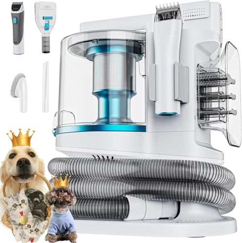 PROMOMO Pet Grooming Kit with 3.4L Vacuum and Hair Removal