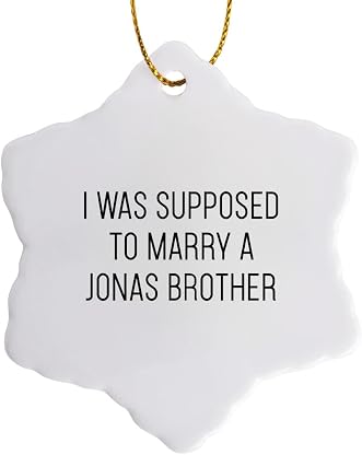 3dRose Ornamento de floco de neve - I was Supposed to Marry A Jonas Brother - 7,6 cm (ORN_324391_1) por Artista não identificado — capa do álbum