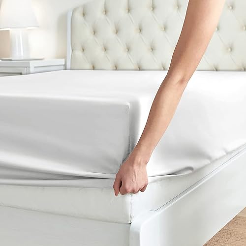 Miniatura 2 de BLC KM - Juego de 2 sábanas bajeras de microfibra de doble cepillado de 1800 hilos, con bolsillo profundo de 15 pulgadas, resistente a la