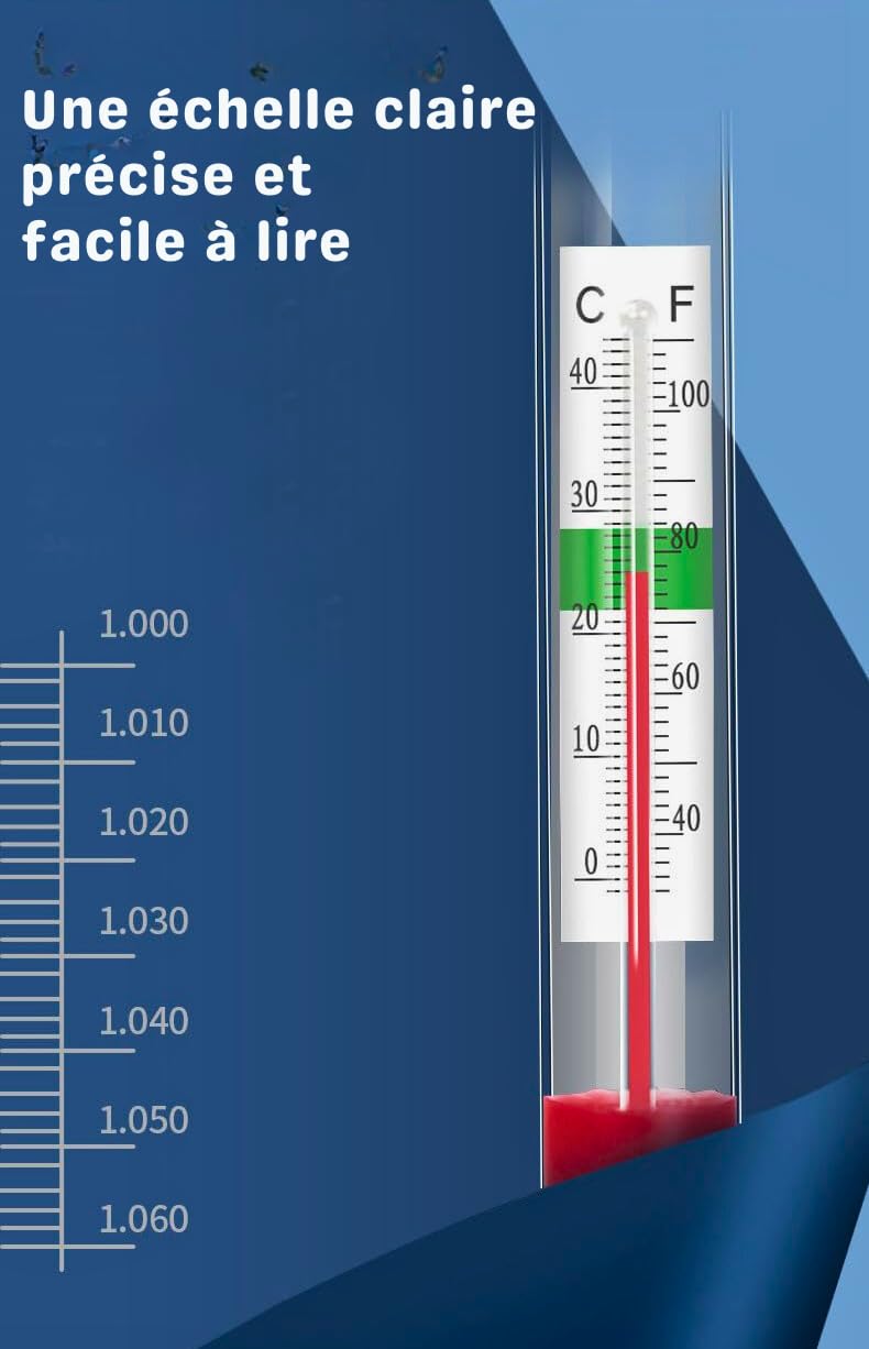Thermomètre Flottant pour Aquarium - Précision et Facilité d'Utilisation pour un Environnement Aquatique Optimal
