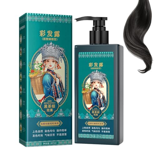 Champú de color para el cabello, 207 ml, color nutritivo, cobertura reductora, para mujeres, para personas mayores, para cabello rizado, para barba, para viajes, para casa, para salón, para