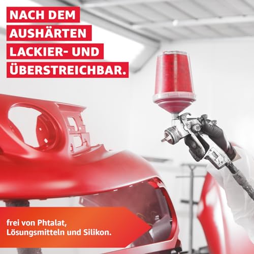 Foto von Everglue 1K PU Karosseriekleber flexibel silikonfrei weiß Kartusche Montagekleber zum Kleben und Abdichten am KFZ, Wohnmobil & im Fahrzeugbau, ohne Silikon, UV-beständig, bleibt dauerelastisch