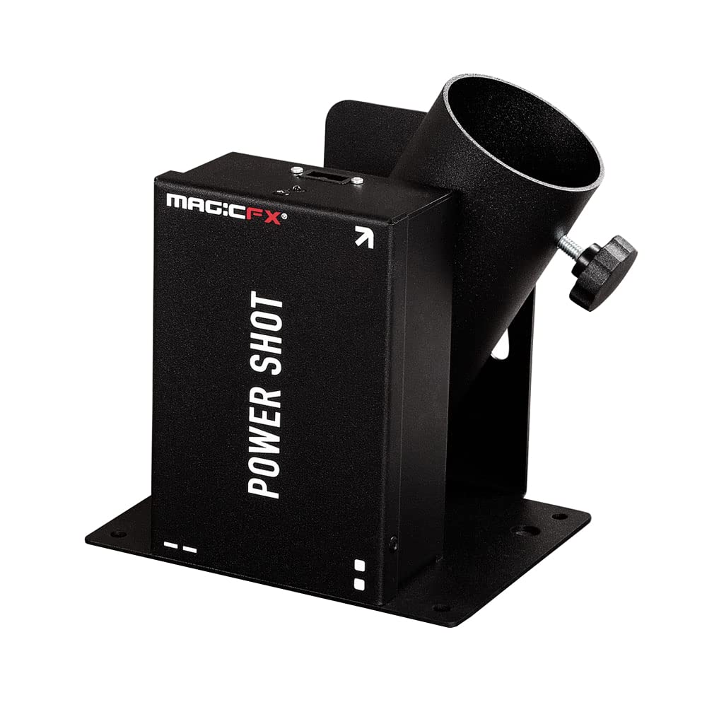 MagicFX Cannone per coriandoli - LED, 100W, 230V, DMX compatibilità, Nero, 16x12x16 cm