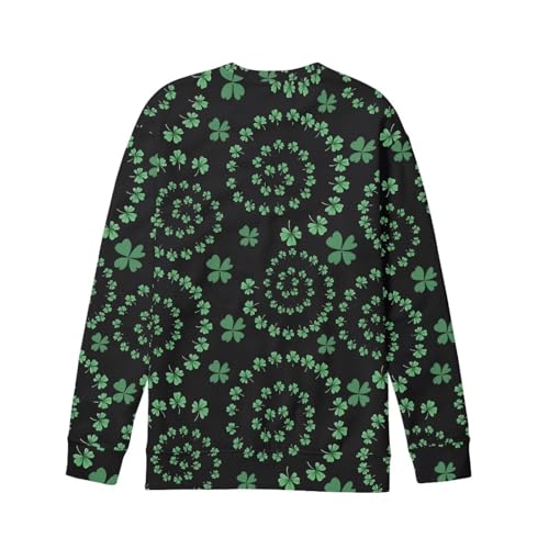 Hawapod St Patricks Day Sweatshirt For Boys Girls Kids Teens Irish Festival Holiday Long Sleeve Crewneck Sweatshirts Graphic3