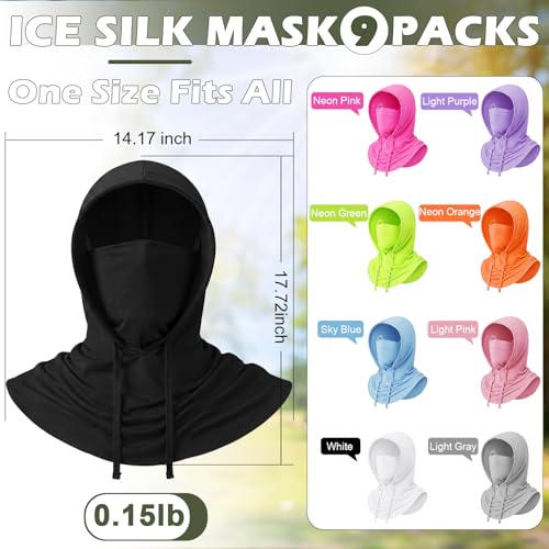 Image of Cooling Balaclava Face Mask Breathable Full Head Mask Sun Protection Neck Cover UV Face Cover for Men Women