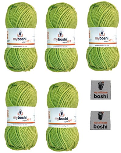 Myboshi No.1 Wolle Zum Häkeln & Stricken - 5 Knäuel Schnellstrickgarn