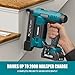 ALLOYPOWER 2 in 1 Cordless Brad Nailer/Electric Stapler with 2.0Ah Battery and Charger,1000pcs Nails and 500pcs Staples Included for Home Improvement & Woodworking
