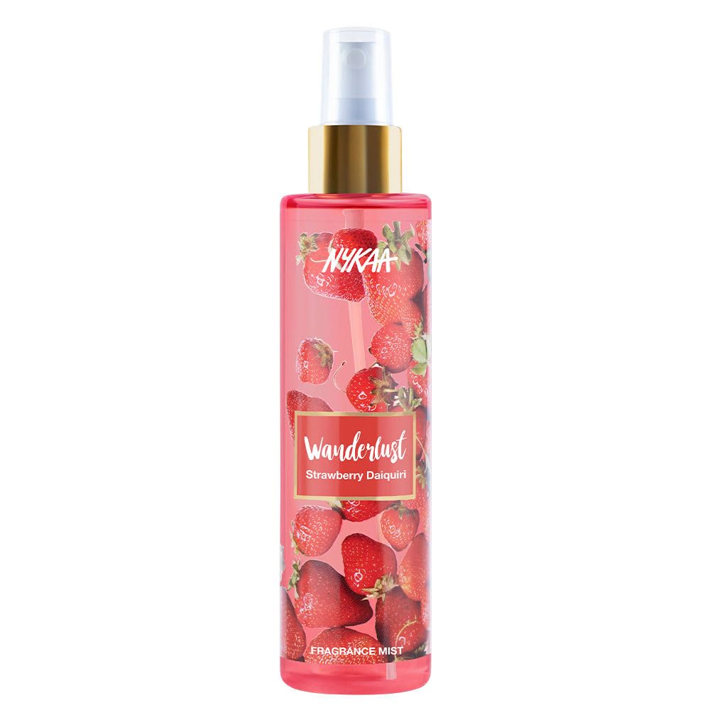 Nykaa Wanderlust Strawberry Daiquiri Fragrance Mist, Fruity Perfume with Strawberry and Violet, Body and Hair Spray, 200ml-picture-16
