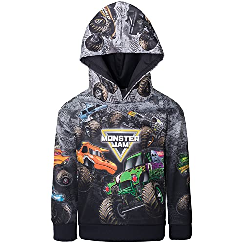 Monster Jam Fleece Pullover Hoodie Toddler to Big Kid Grave Digger El Toro Loco Megalodon Sparkle Smash