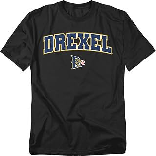 Official Collegiate Arch Logo Black Unisex Adult T Shirt Collection 3