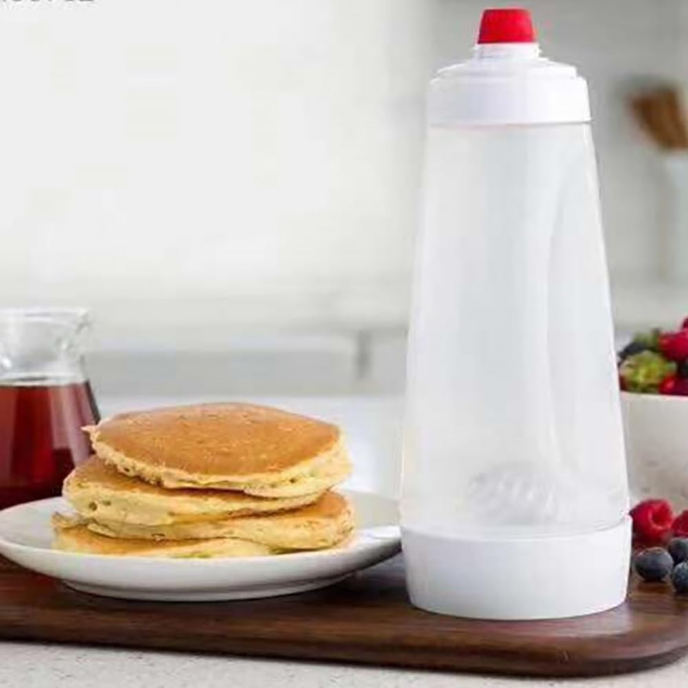 Dozownik ciasta do naleśników, 1000 ml, dozownik ciasta, z miarką i kulką do mieszania, ręczny dozownik do naleśników, naleśników, gofrów, naleśników itp