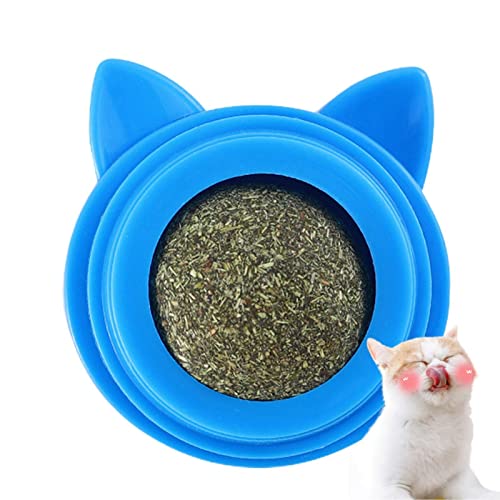 Brinquedo Comestível Catnip,Durável e seguro Magic Catnip Roller Ball Toy - Brinquedo de bola de cat