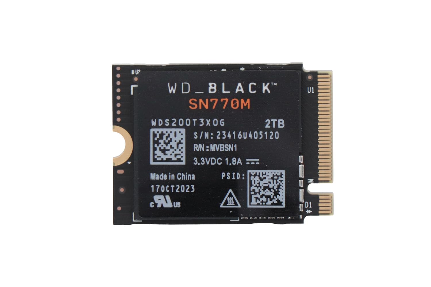 ASUS - ROG ALLY SSD NVMe M.2 2230 2 To - SN770M - WD_Black