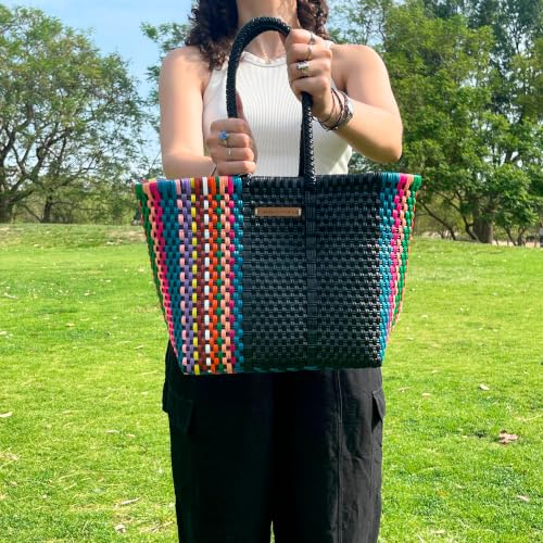 Image of MARIA VICTORIA X-Small Mexican Tote - Waterproof Woven Beach Purse