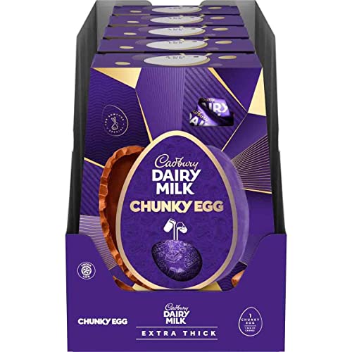 Cadbury Dairy Milk Chocolate Chunky Easter Egg 400G (Box Of 4)