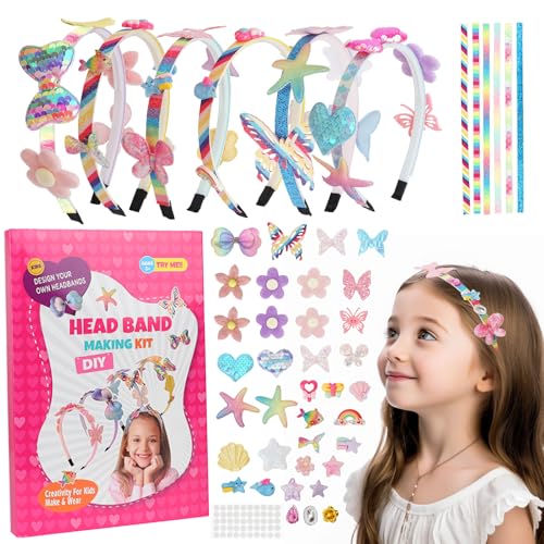 Starward 6 Stück DIY Haarreifen Mädchen, Haarschmuck Bastelsets...