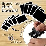 Mini Chalkboard Signs, 20 Pack Framed Small Chalk Board Food Labels with Easel Stand for Party Buffet or Wedding Celebration, Wooden Blackboard as Place Cards for Table Setting or Numbers - Image 5