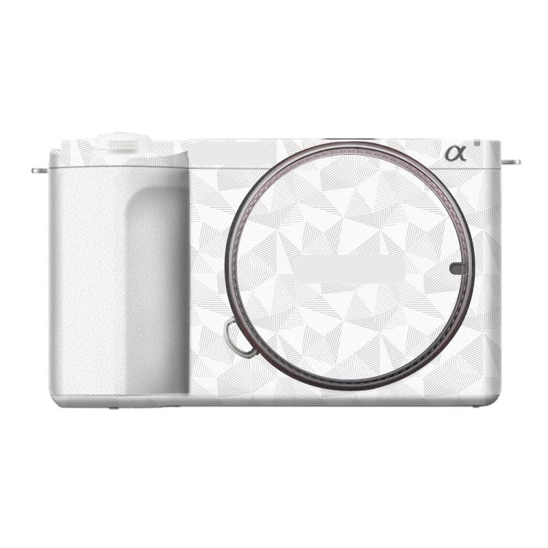 Film vinyle Sony ZV-E10 II motif dessin animé et cuir blanc protection premium
