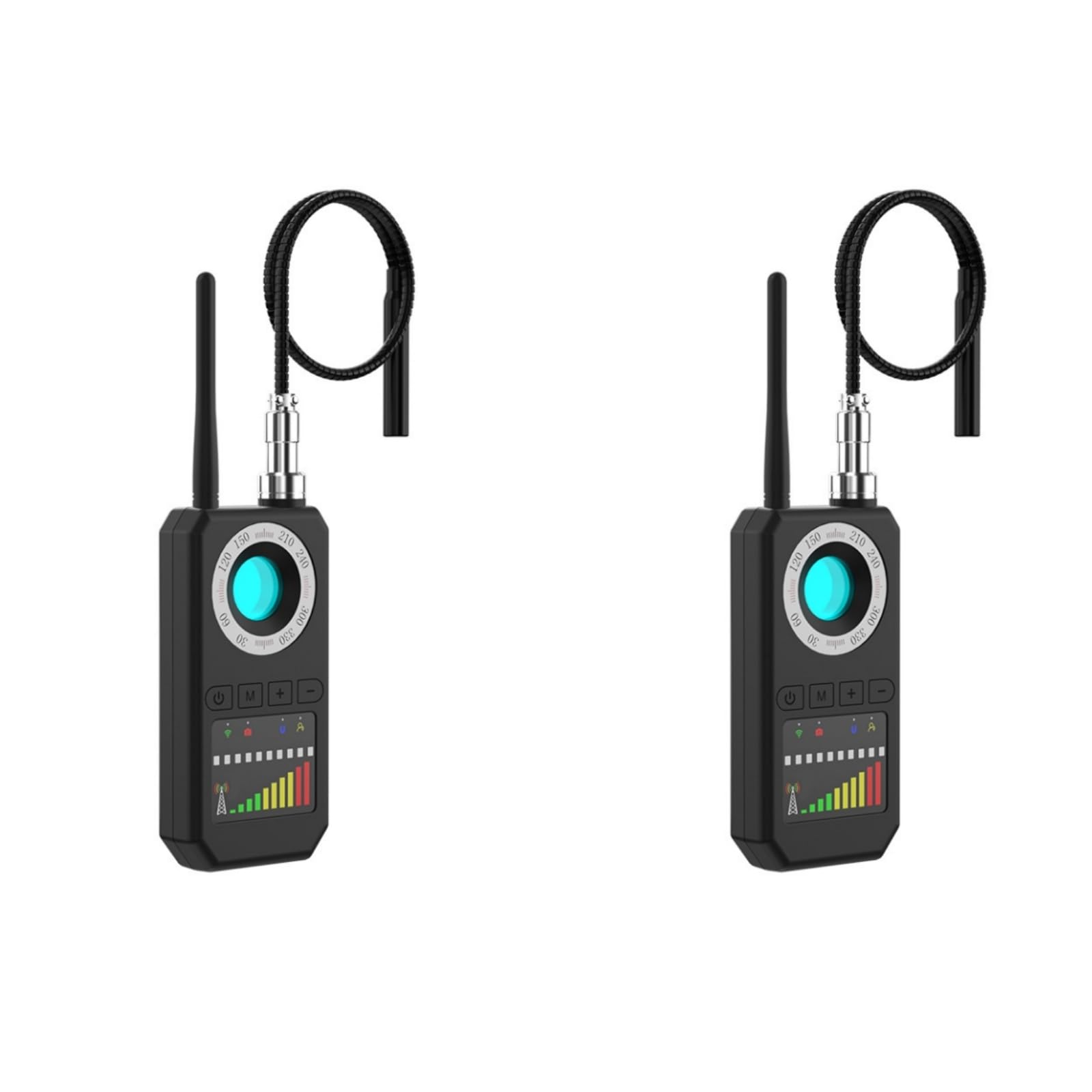 2 Pack Cámara Oculta Detector Anti-Espía Anti-Vigilancia Anti-Localización Señal Inalámbrica Bug GPS Detección Prevenir Rastreador Eavesdrop para Hotel Viajes Casa Oficina