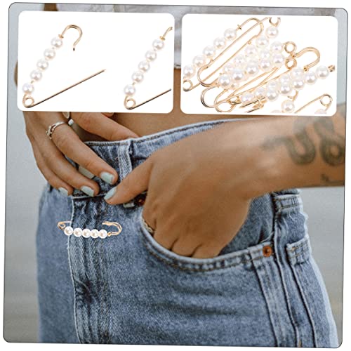 KESYOO Decoração Vintage Alfinete De Segurança Xale Suéter Feminino Xale Pérola Suéter Feminino Jean