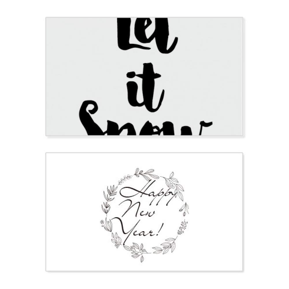 Tarjeta de Año Nuevo 'Let It Snow' para revivir la tradición de escribir 5