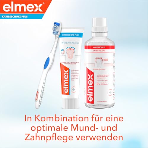 elmex Zahnpasta Intensivreinigung 50 ml – speziell für glatte und natürlich weiße Zähne – verlängert den Effekt einer professionellen Zahnreinigung