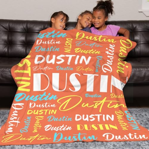 Personalized Blankets for Kids with Names Customized Blankets with Name for Adult Custom Blanket Gift for Birthday Christmas Valentines Day Gift