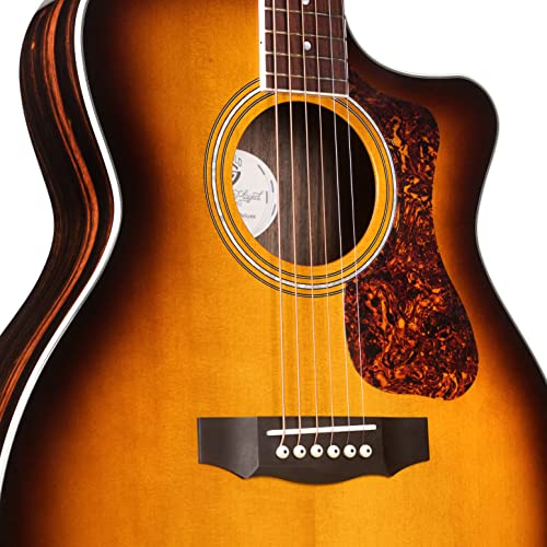 Guild OM-260CE Deluxe Antique Burst Gloss - Les Beatles, Paul McCartney, John Lennon, RIngo Starr, George Harrison Guild OM-260CE Deluxe Antique Burst Gloss – Image 5