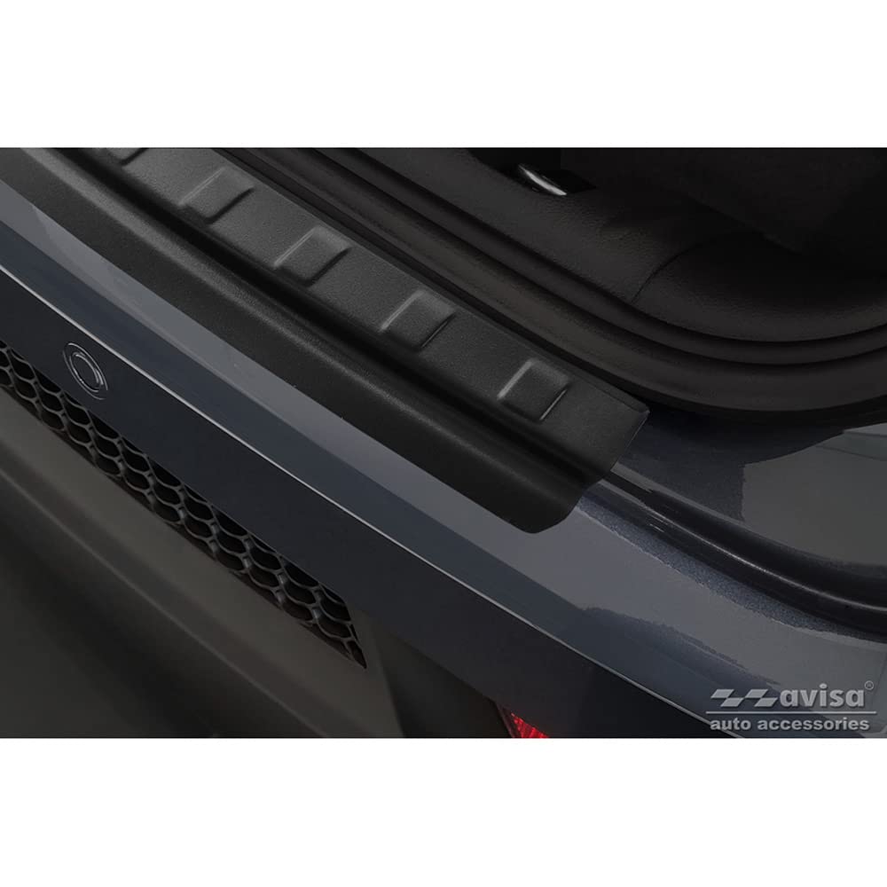 Protection De Seuil Arrière Avisa Pour Jeep Compass 2017- - Inox Noir Mat