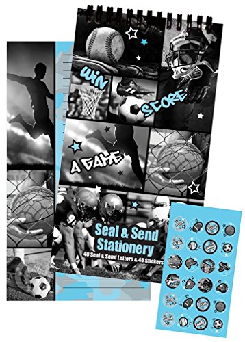 iscream Seal and Send 40 Sheet Stationery Note Card Pad with Seals - Score!