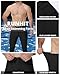 Runhit Men's Swim Leggings Long Surfing Pants UPF 50+ Sun Protection UV Pants Breathable Swimming Tights for Dive Water Beach Black L