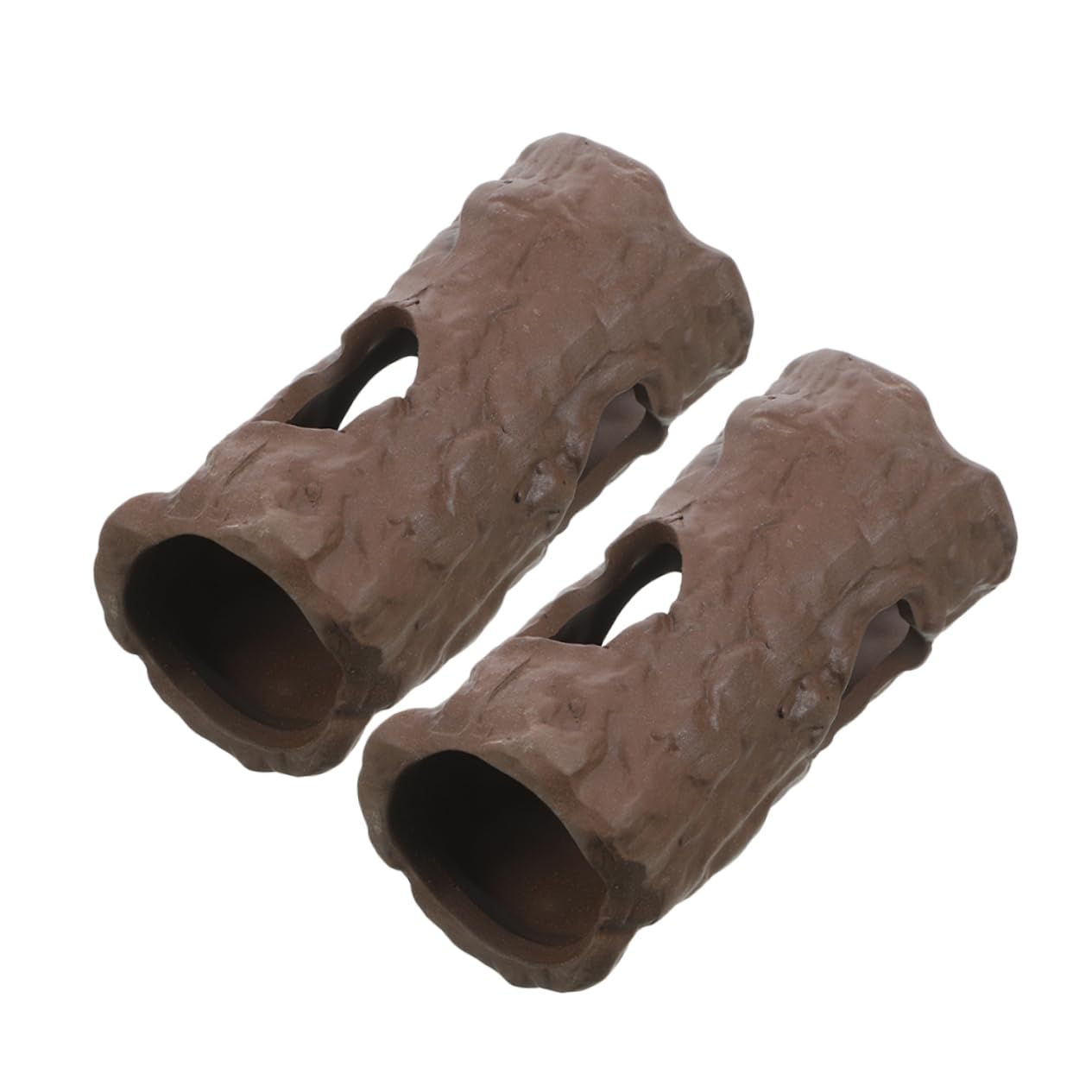 2pcs Fish Tank Rock Cave Hideaway Decoration for Shrimp and Fish Breeding Handmade Aquarium Decor with Safe Material