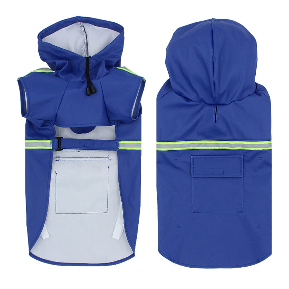 Chubasquero para perro, impermeable para mascotas, ropa para perro, impermeable, grande, para perros, suministros dorados para exteriores (rosa, XXL)