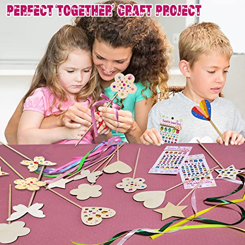 WUBOMJIO Make Your Own Princess Fairy Wands Kit - Image 4