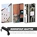 HOMSFOU Gutter Downspout Straps 4-Pack Aluminum Downwater Pipe Positioner for Rain Gutter Attachment Easy Installation 6.29X2.75X0.94 Inches