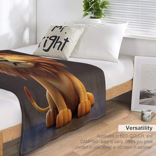 Couverture lion couverture douce et douillette cadeau pour enfant - 7