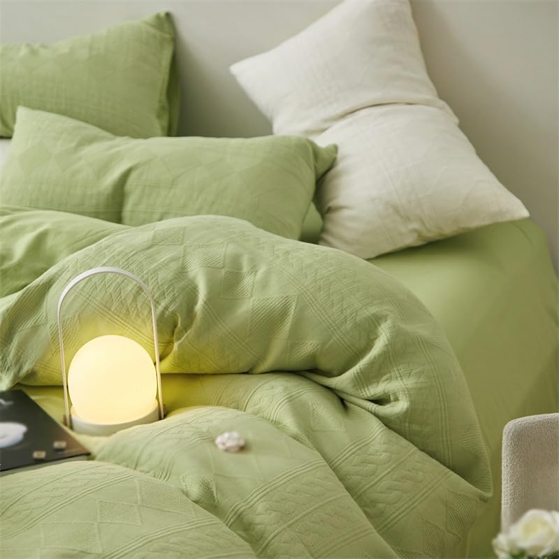 Cama doble con juego de cuatro piezas lavable estilo sábana de 1.8m 4
