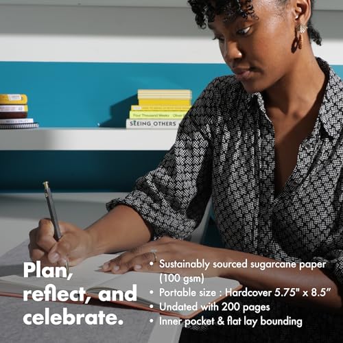 BestSelf Self Journal 13-Week Productivity Journal with Prompts, Undated Planner and Guided Journal for Women and Men, Black - Thumbnail 3