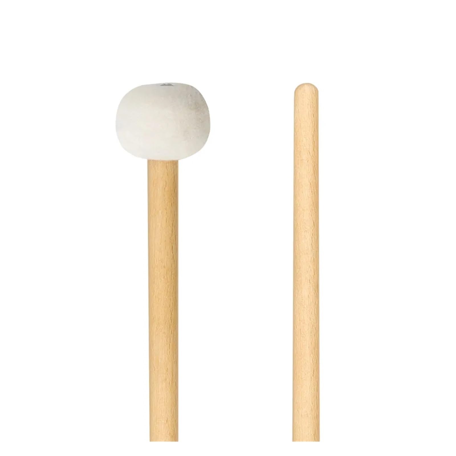 1 Par De Mazos De Timbales De Fieltro De Madera Maciza