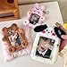 EUBUY Plush Photocard Holder Furry Animal Keychain Photo Card Case Cute Rabbit Cartoon Cards Holder Protector ID Credit Card Bag with Keychain Campus Card Decorative Bag Type 1