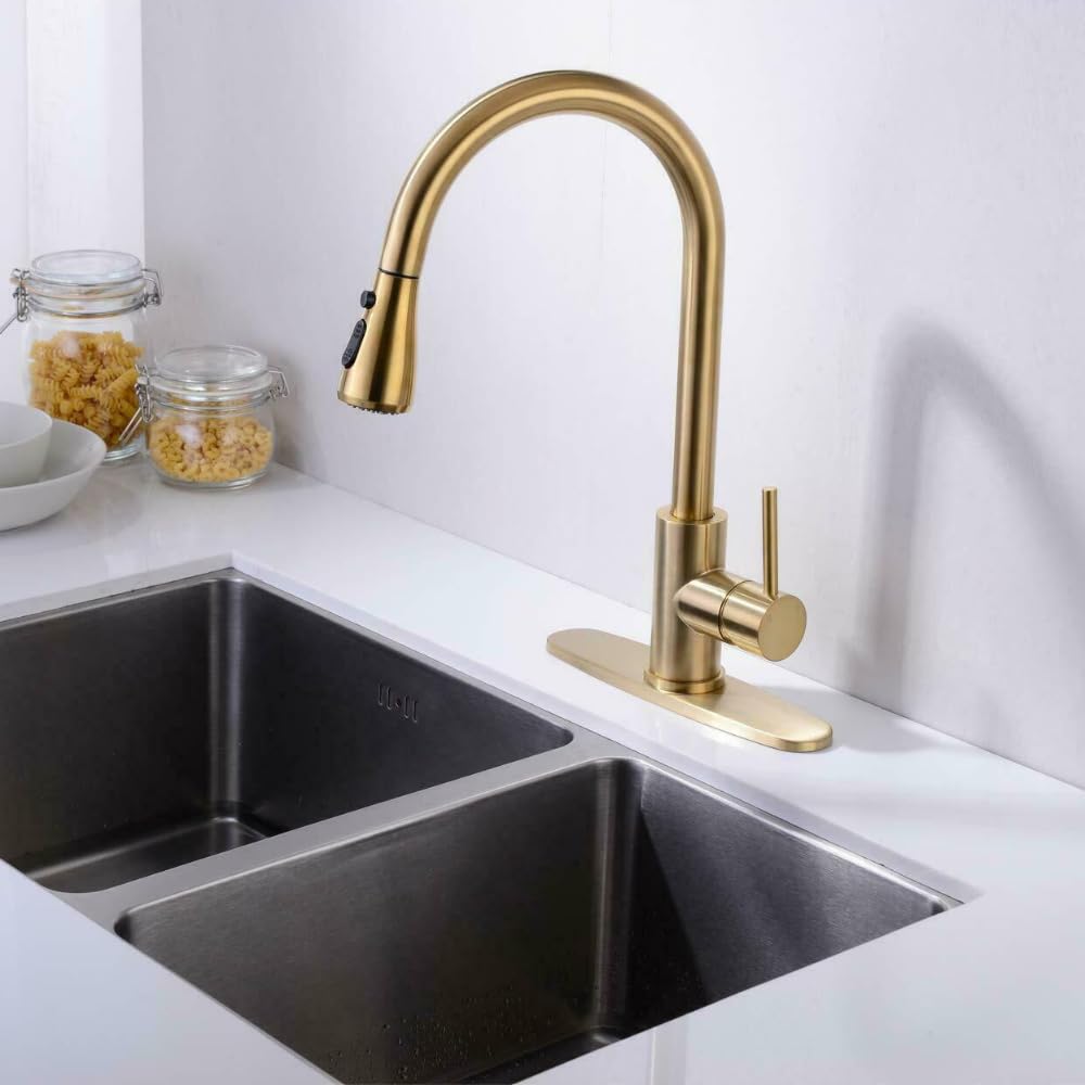 iRiS Sink Mixer Golden with Single Lever & Pull-Down Sprayer, ‎Deck Mount, Stainless Steel Sink for Kitchen (B0CGDHGHXJ) Amazon Price History, Amazon Price Tracker