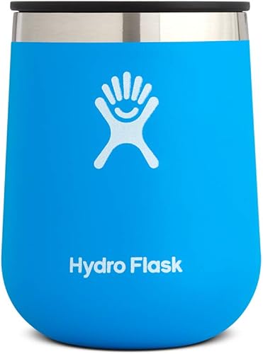 Miniatura 1 de Hydro Flask Vaso de vino de acero inoxidable de doble pared aislado al vacío de 10 onzas con tapa a presión, Pacific