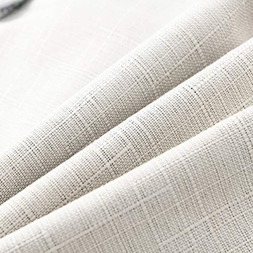 Nordeco Home Set Of 2 Farmhouse Throw Pillow Covers - Burlap Linen Trimmed Tailored Edges Decorative Cushion Covers For Bed Home Decoration, 18 X 18, White #TOP3
