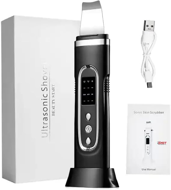 Professional Skin Scrubber - Facial Cleanser - Skin Care - Acne - Blackhead - ultrasonic Spatula